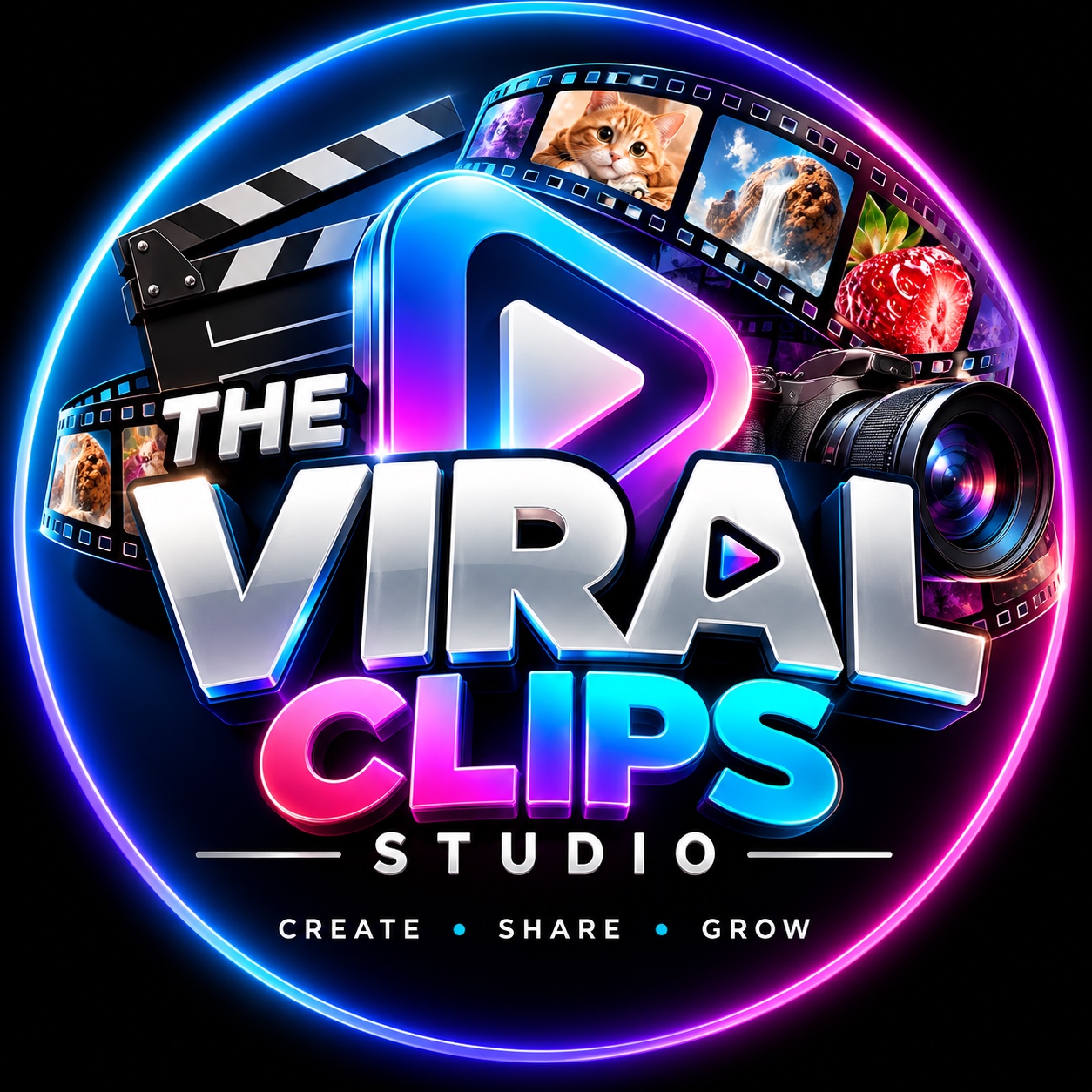 The Viral Clips Studio official logo